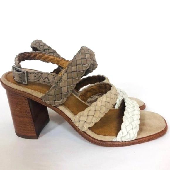 Frye Amy Woven Braid Block Heel Sandal - Picture 6 of 7